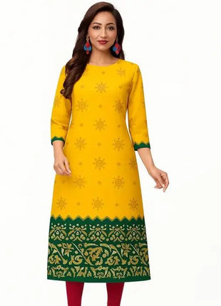 Muslim Dress Kurt Women's Fashionable And Elegant Slit hem Straight Tube Casual Flowers Pattern Robe Traditionnelle Arabe