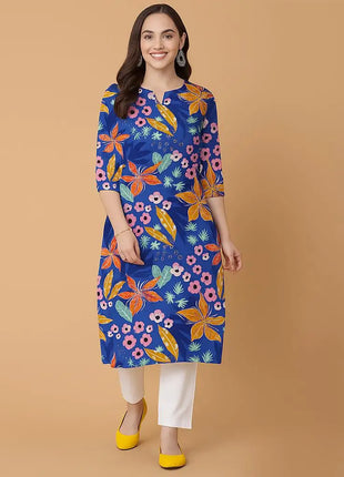 Muslim Peacock Kurtta Women Casual Fashion Dress National style Straight Tube Casual Ethnic Flower Abaya Musulmane Modest Dress