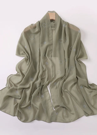 Hot Diamond Pearl Chiffon Hijabs for Women Muslim Fashion Long Shawl Head Wrap for Women Turbans for Women Ramadan Turban Femme