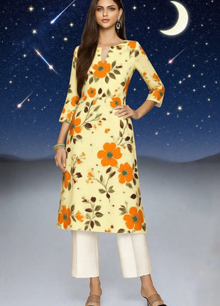 Muslim Dress Kurt Women's Fashionable Long Sleeved Straight Tube Casual Elephant Flowers Pattern Robe Marocain Islamic Prayer