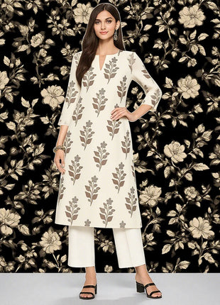 Muslim Kurt Casual Fashion Dress Long Sleeved Straight Tube Casual Ethnic Flower Abaya Women Muslim Dress flower sleeve abaya