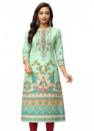 Muslim Women Kurtta Casual Fashion Dress Straight Tube Casual Ethnic Slit hem Muslim Fashion Turkish Abaya Dresse National Style