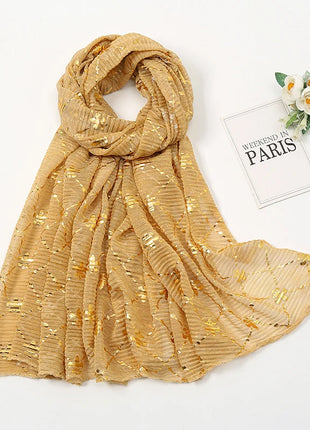 Muslim Chiffon Hijab Scarf Women Long Sequin Fabric Head Wrap For Women Hijabs Scarves Ladies Muslim Veil Jersey Hijabs