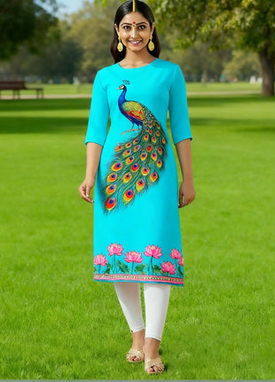 Muslim Dress Kurtta Women Fashionable Elegant National Style Straight Tube Slit hem Abito Donna Islamic Clothing For Women