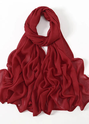 Fashion Modal Hijab Rayon Cotton Shawls Muslim Hijabs For Women Plain Scarf Big Size Headscarf Islamic Turban Headband 190*85cm