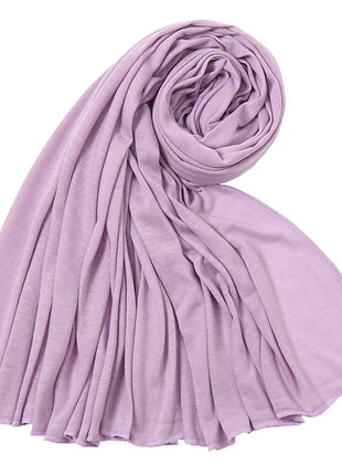 Hot Muslim Fashion Woman Soft Hijabs Scarf Shawl Plain Cotton Jersey Scarves Turban Women Long Shawls Head Wrap Headband Abaya