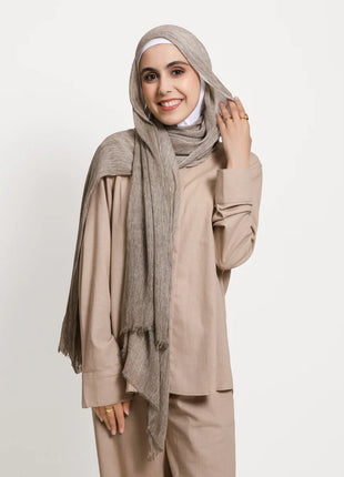 New Arrival Crinkle Rayon Hijab for Women Muslim Scarf Shawls Tie-dye Headscarf Wraps Plain Modal Cotton Islamic Turban Ramanda