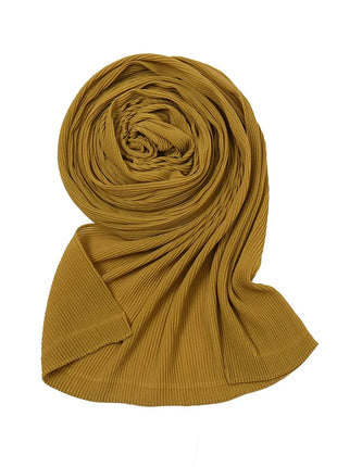 Big Size Pleated Chiffon Hijab Scarf for Muslim Women Turban Pashmina Shawls and Scarves Women Bandana Headband Hijabs Headscarf