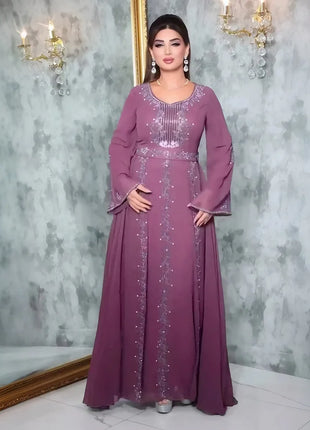 2025 Abayas For Women Dubai Luxury African Muslim Fashion Dress Caftan Marocain Evening Party Dresses Boubou Robe Djellaba Femme