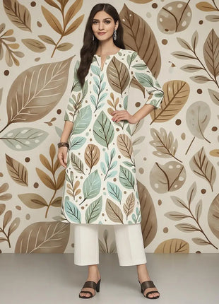 Muslim Dress Kurt Women's Fashionable And Elegant National style Straight Tube Casual Color Elephant Pattern Women Dress Abaya