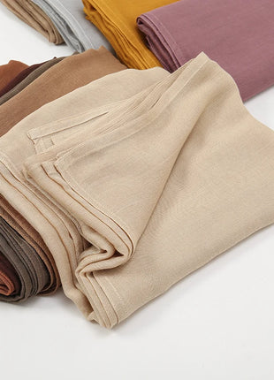 Fashion Modal Hijab Rayon Cotton Shawls Muslim Hijabs For Women Plain Scarf Big Size Headscarf Islamic Turban Headband 190*85cm