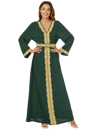 Party Dress Ramadan Long Robe Muslim Vestidos Sashes Abaya Dubai Arabic Morocco Jalabiya Eid Women Dresses Modest Saudi Abayas