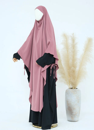 Eid Muslim Women Khimar Hijab Islamic Dubai Solid Color Scarves Turban Arab Ladies Praying Headdress Ramadan Long Headscarf 2025