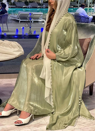 Muslim Dress 2 Piece Set Abayas Women Autumn Elegant Party Arab Morocco Hijab Abaya Dubai Turkey Islam Kaftan Musulmane Vestidos