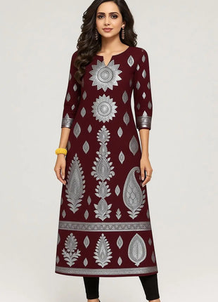 Muslim Dress Kurt Women's Fashionable And Elegant Straight Tube Casual Colorful Floral Pattern Kimono Femmes Musulmane