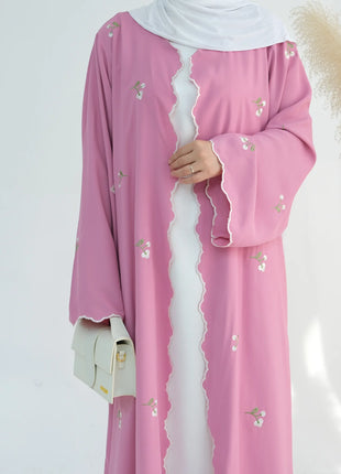Eid Muslim Abaya for Women Embroidery Cardigan Dresses Abayas Ramadan Morocco Dubai Jalabiya Kaftan Vestidos Arab Long Robe 2025