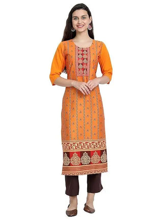 Muslim Dress Kurt Women's Fashionable And Elegant Slit hem Straight Tube Casual Flowers Pattern Robe Abito Donna Musulmana