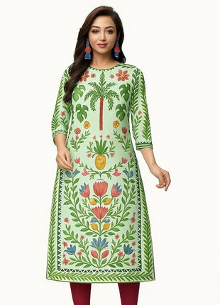 Muslim 2026 Women's Kurt Fashionable And Elegant Straight Tube Casual Kurtta Abito Donna Musulmana Girls Prayer Dress