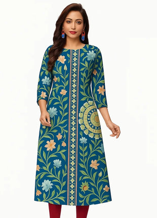 Muslim Kurtta Women's Fashionable Comfortable Kurt Dress 2026 Straight Tube Slit hem Casual Ethnic Middle Eastern Arabic Dress