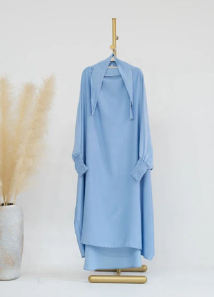 Ramadan Muslim Dress Girls Kids Prayer Garment Hijab Dress  Child Hooded Abaya Full Cover Niqab Islam Dubai Eid Robe 2023 jilbab