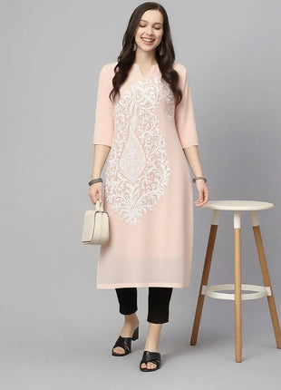 National style Muslim Women Kurtta Casual Dress Long Sleeve Straight Casual Ethnic Mandarin 3D Design Suitable Caftan Femme