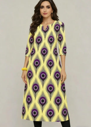 Muslim Kurtta women's Casual Fashion Dress National style Straight Tube Casual Ethnic Flower Round Neck Regular Design Sense