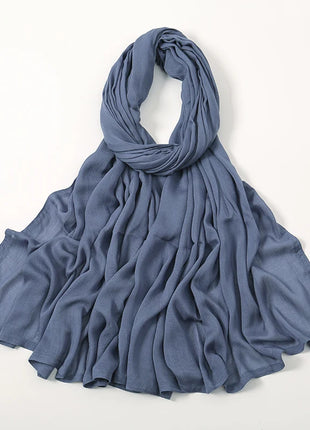 Muslim Modal Hijab Rayon Cotton Shawls for Women Plain Scarf Big Size Headscarf Islamic Turban Headband 190*85cm