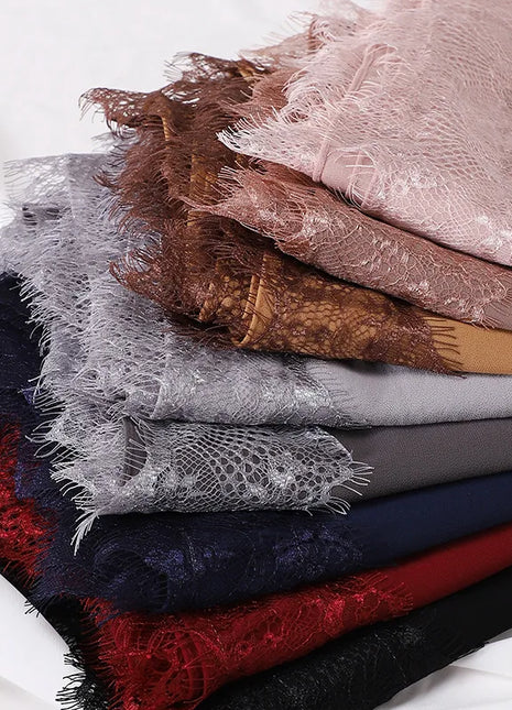 Chiffon Hijab Turban For Muslim Womens Headscarf Lace Shawls Scarf Headwraps Veil Islamic Headband Ramadan