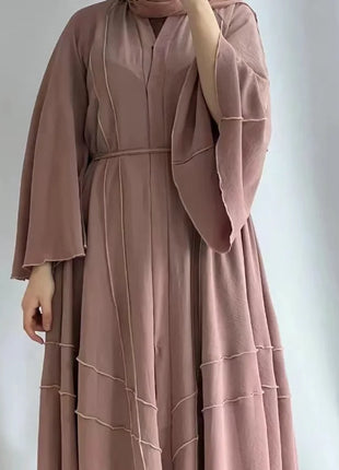 Kaftan Dubai 2024 Luxury Long Loose Muslim Ramadan Open Abaya Evening Dresses Women's Prayer Garment Femme Musulmane Vestidos