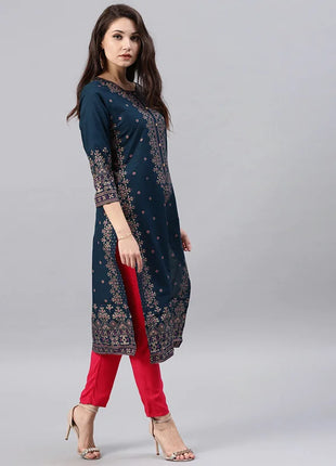 Kurtas for Women Spring Summer Women's Indian Dress Cotton Printed Floral Ethnic Style Kurti Top South Asian Clothes