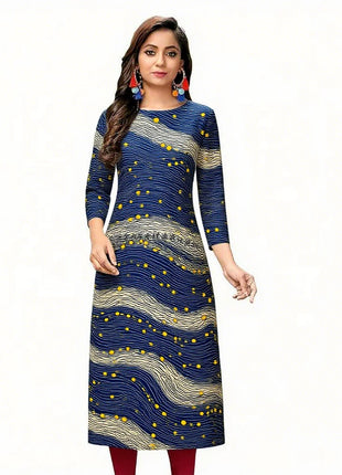 Muslim Women Casual Comfortable Kurt Dress Straight Tube Ethnic Peacock Abito Donna Musulmana Girls Prayer Dress