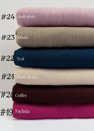 61 Colors Soft Cotton Viscose Scarf Rayon Material Muslim Hijab Mid Eastern Plain Solid Color Headscarf With Tassel