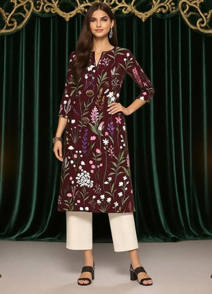 Muslim Women's Kurt Fashionable And Elegant Peacock Straight Tube Casual Comfortable Dress 2026 Abito Donna Musulmana