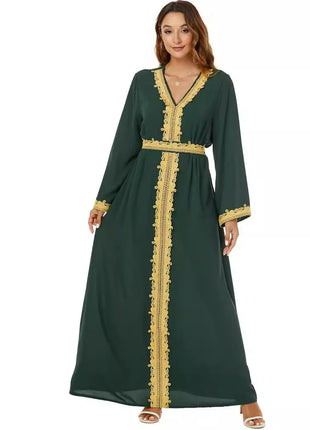 Party Dress Ramadan Long Robe Muslim Vestidos Sashes Abaya Dubai Arabic Morocco Jalabiya Eid Women Dresses Modest Saudi Abayas