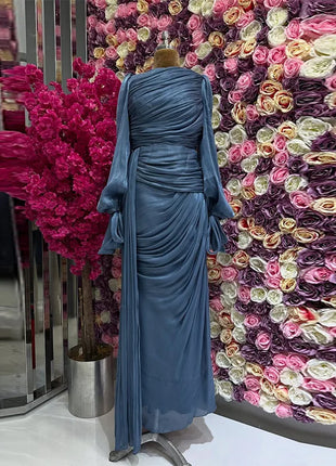 Eid Silky Women Dress Muslim Abaya Party Jalabiya Ramadan Party Long Dresses Vestidos Largos Arab Long Robe Morocco Kaftan 2025