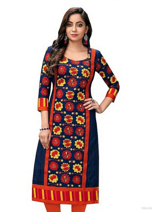 Muslim Peacock Kurtta Women Casual Fashion Dress National style Straight Tube Casual Ethnic Flower Abaya Abito Donna Musulmana