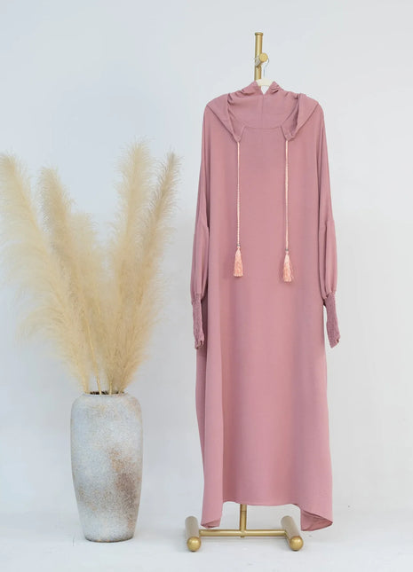 2024 Clothes for Muslim Women Fashion Summer Autumn Muslim Long Sleeve Solid Color Long Abaya Hijab Dress Kaftan Abaya Dubai