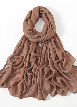 Fashion Modal Hijab Rayon Cotton Shawls Muslim Hijabs For Women Plain Scarf Big Size Headscarf Islamic Turban Headband 190*85cm