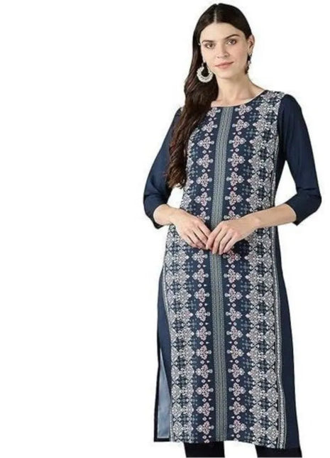 Muslim Dress Kurt Women's Fashionable And Elegant Long Sleeved Straight Tube Casual RSlit Hem Flowers Pattern Noble Skirt 2026