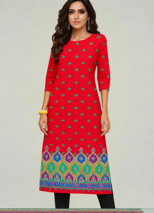 Muslim 2026 Dress Kurt Women's Fashionable And Elegant Slit hem Straight Tube Casual Flowers Pattern Robe Abito Donna Musulmana