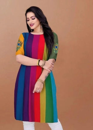 Muslim Women's Kurt Fashionable And Elegant Peacock Straight Tube Casual Comfortable Dress 2026 Abito Donna Musulmana Slit hem