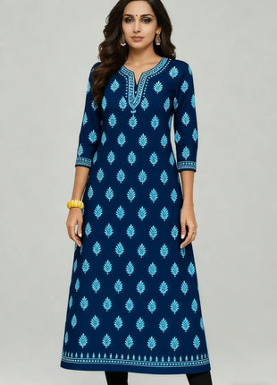 National style Women Kurt Casual Dress Long Sleeve Straight Casual Ethnic Flower Mandarin 3D Design Suitable Ladies Abaya Muslim