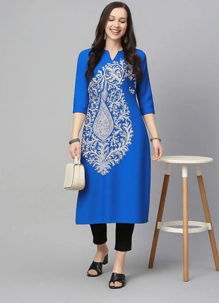 National style Muslim Women Kurtta Casual Dress Long Sleeve Straight Casual Ethnic Mandarin 3D Design Suitable Caftan Femme
