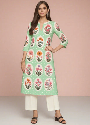 Muslim 2026 Women's Kurt Fashionable And Elegant Straight Tube Casual Peacock Pattern Flowers Comfortable Dress Abayas Femme