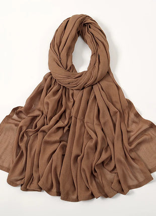Muslim Modal Hijab Rayon Cotton Shawls for Women Plain Scarf Big Size Headscarf Islamic Turban Headband 190*85cm