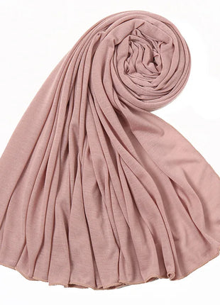 Hot Muslim Fashion Woman Soft Hijabs Scarf Shawl Plain Cotton Jersey Scarves Turban Women Long Shawls Head Wrap Headband Abaya