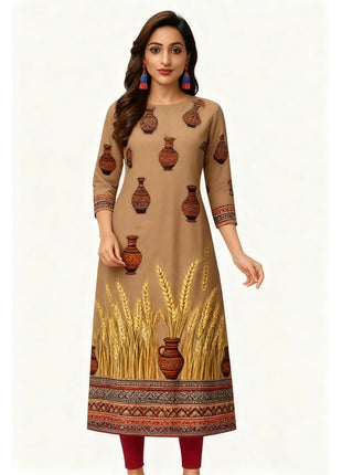 Muslim Dress Kurt Women's Fashionable And Elegant National style Straight Tube Casual RSlit Hem Flowers Pattern Noble Skirt 2026