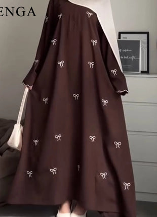 Luxury Dubai Butterfly Embroidery Abaya Muslim Women Modest Dress Islamic Femme Vacation Outfit 2025 Fashion Turkey Kaftan Robe