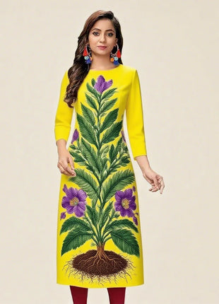 Muslim Women's Casual Fashionable Kurt Dress Straight Tube Ethnic Moroccan Takchita Dress Abaya Robe Longue Femmes Slit hem
