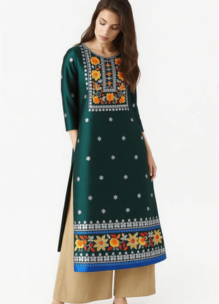 Muslim Kurt Women's Fashion Ethnic Vestiti Marocchini Donna Caftan Dress Moroccan Turkish Abaya Slit Hem Gebetskleidung Frau